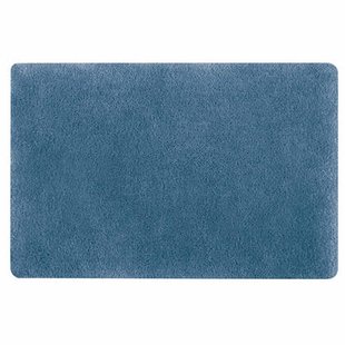Spirella badkamer vloerkleed|tapijt - hoogpolig - blauw - 40 x 60 cm Spirella badkamer vloerkleed|tapijt - hoogpolig - blauw - 40 x 60 cm
