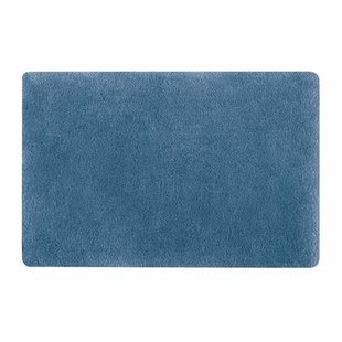Spirella badkamer vloerkleed|tapijt - hoogpolig - blauw - 50 x 80 cm