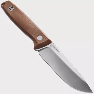 Leatherman Trac 833407 CPM MagnaCut, Earth Brown G10, bushcraftmes, lederen foedraal