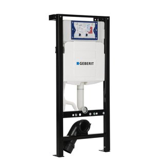 Geberit UP320 inbouwreservoir met QeramiQ frame - frontbediening - dual flush - met isolatiemat 950157