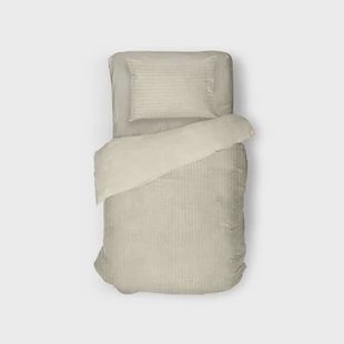 Eleganzzz Dekbedovertrek Teddy Rib Fleece - beige