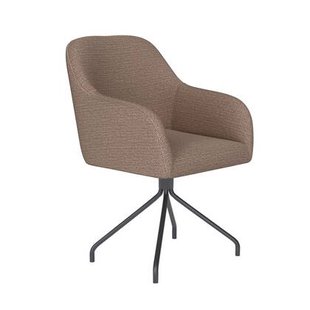 Housecraft Living Otis Eetkamerstoel Draaibaar Metaal Spider Taupe