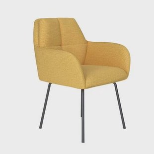 Housecraft Living Pete Eetkamerstoel Metaal Okergeel