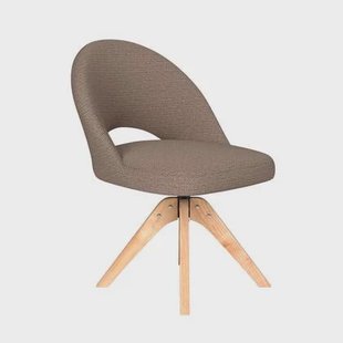 Housecraft Living Mick Eetkamerstoel Draaibaar Hout Taupe