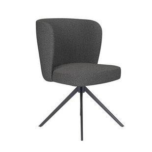 Housecraft Living Stan Eetkamerstoel Draaibaar Metaal Grijs
