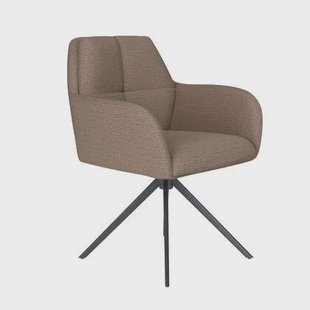 Housecraft Living Pete Eetkamerstoel Draaibaar Metaal Taupe