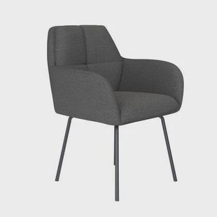 Housecraft Living Pete Eetkamerstoel Metaal Grijs