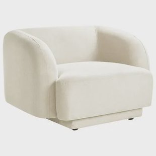 Beliani - SKJANES - Fauteuil - Lichtbeige - Polyester