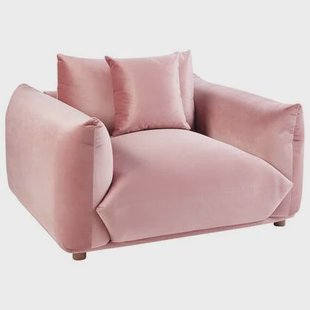 Beliani - LUVOS - Fauteuil - Roze - Fluweel