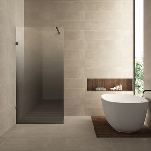 Inloopdouche Links Wiesbaden Less 100x200 cm 8 mm Nano Spiegelrook- naar Helder Glas Mat Zwart