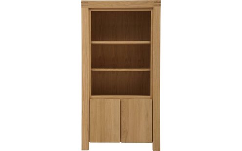 Goossens Boekenkast Clear, 100 cm breed, 2 deuren, 3 open vakken