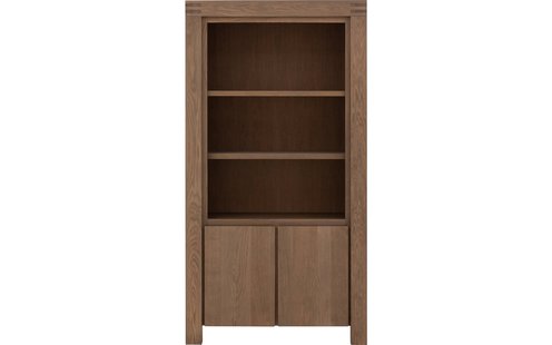 Goossens Boekenkast Clear, 100 cm breed, 2 deuren, 3 open vakken