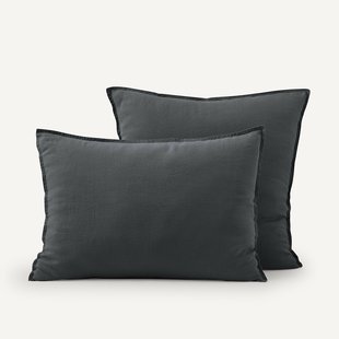 Kussensloop in gewassen linnen, Elina