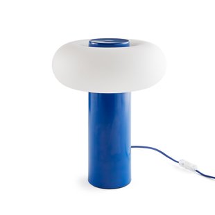 Tafellamp in ijzer en opaline H36,6 cm, Omer