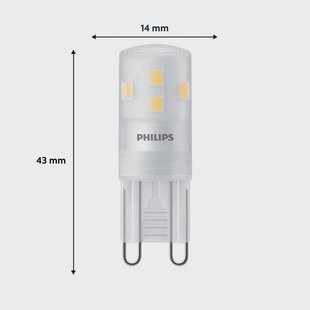 Philips LED stiftlamp G9 1,9W 220lm 2700K mat 6-pack