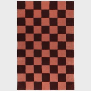 Checks vloerkleed 161x253 Burgundy| Blush