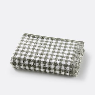 Handdoek in badstof 500g, vichy motief, Dinan