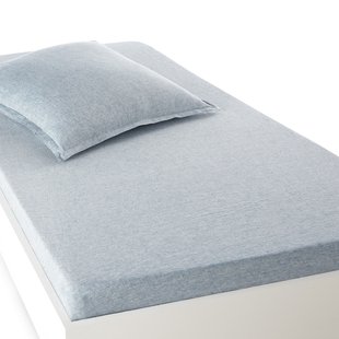 Hoeslaken in gewassen linnen, omslag 30 cm, Linot