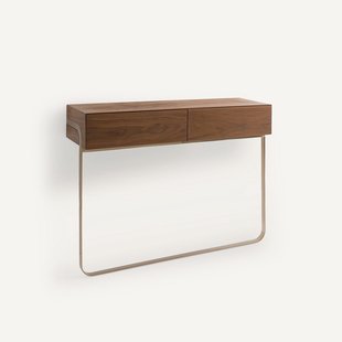 Wandconsole in walnootfineer, Merten