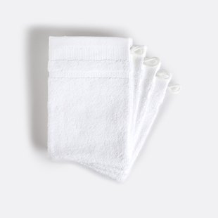 Set van 4 washandjes in gekamd katoen 600g/m2, Kheops