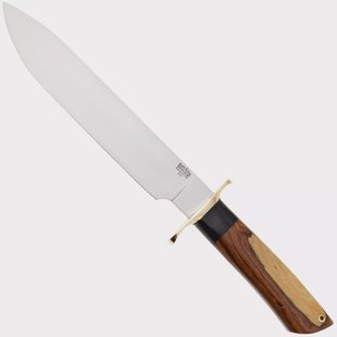 Bark River Mike Stewart Bowie Satin A2, Desert Ironwood, vaststaand mes
