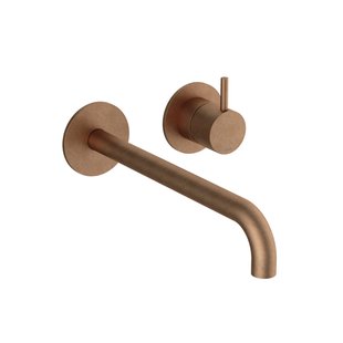 Hotbath Cobber Afbouwdeel - voor wastafelkraan - 25cm uitloop - Living colours - Verouderd Messing CB105EXT25AB