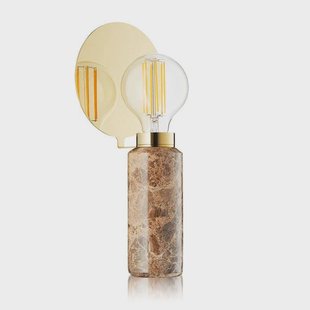 Blindspot tafellamp Brown Marble DESIGN BY US - Woonkamer - Designer - Marmer - 1 lamp