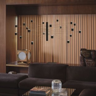 kdln LED hanglamp POLAR 20.3, Ø 124 cm zwart 20-lamps dimbaar