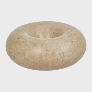 OYOY Living Savi Kandelaar Ø 11,5 cm - Marmer - Beige