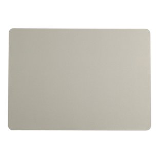 Leonardo - Placemat Leer 33x46cm - Licht Grijs