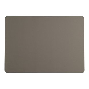Leonardo - Placemat Leer 33x46cm - Donker Grijs
