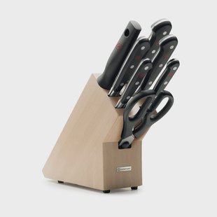 Wusthof - Classic 7-delige messenset met blok beukenhout
