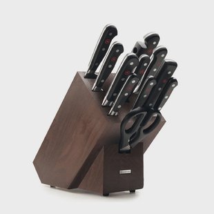 Wusthof - Classic Messenset 12-delig met bruin blok