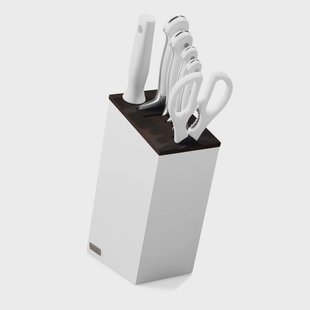 Wusthof - Classic Messenset 6-delig met Santoku Wit met blok