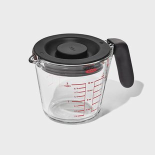 OXO - Maatbeker met deksel glas, 500 ml