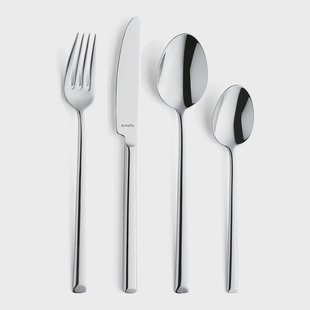 Amefa - Metropole 24-delige Bestekset in Luxe Houten Kist - Zilver