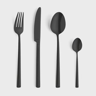 Amefa - Metropole 24-delige Bestekset - Zwart