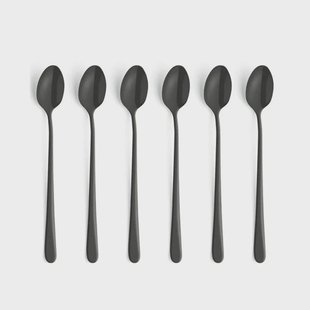 Amefa - Austin 6 Latte Lepels - Mat Zwart