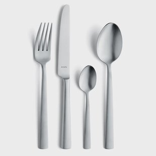 Amefa - Ventura 24-delige Bestekset in Luxe Houten Kist - Zilver