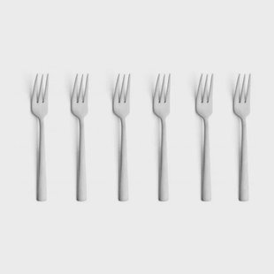 Amefa - Ventura 6 Gebaksvorkjes - Mat Zilver