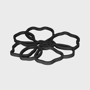 Tools2Cook - Siliconen Onderzetter Poppy Black