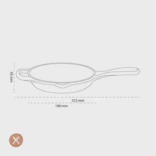 Le Creuset - Signature Skillet Koekenpan Kersenrood 16 cm