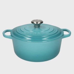 Le Creuset - Signature Braadpan Caribbean Blauw 24 cm