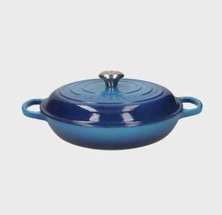 Le Creuset - Signature Campagnard Braadpan Azure 30 cm