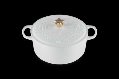 Le Creuset - Noel braadpan 4,2 liter ø 24 cm gietijzer Cotton