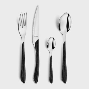 Amefa - Eclat 16-delige Bestekset - Zwart