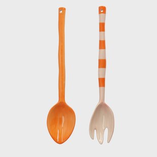 &Klevering - Saladebestek boavista gestreept