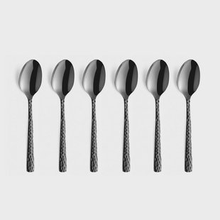 Amefa - Felicity 6 Koffielepels - Zwart