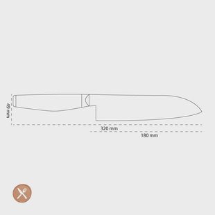 Miyabi - 6000MCT Santoku 180 mm