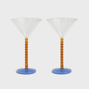 &Klevering - Coupe perle amber set van 2